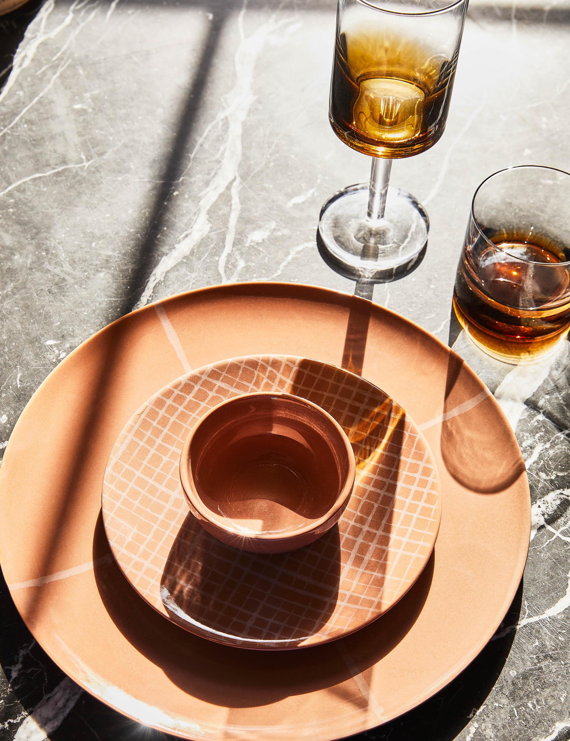 Zuma Porcelain Tableware designed by Kelly Wearstler in partnership with Serax