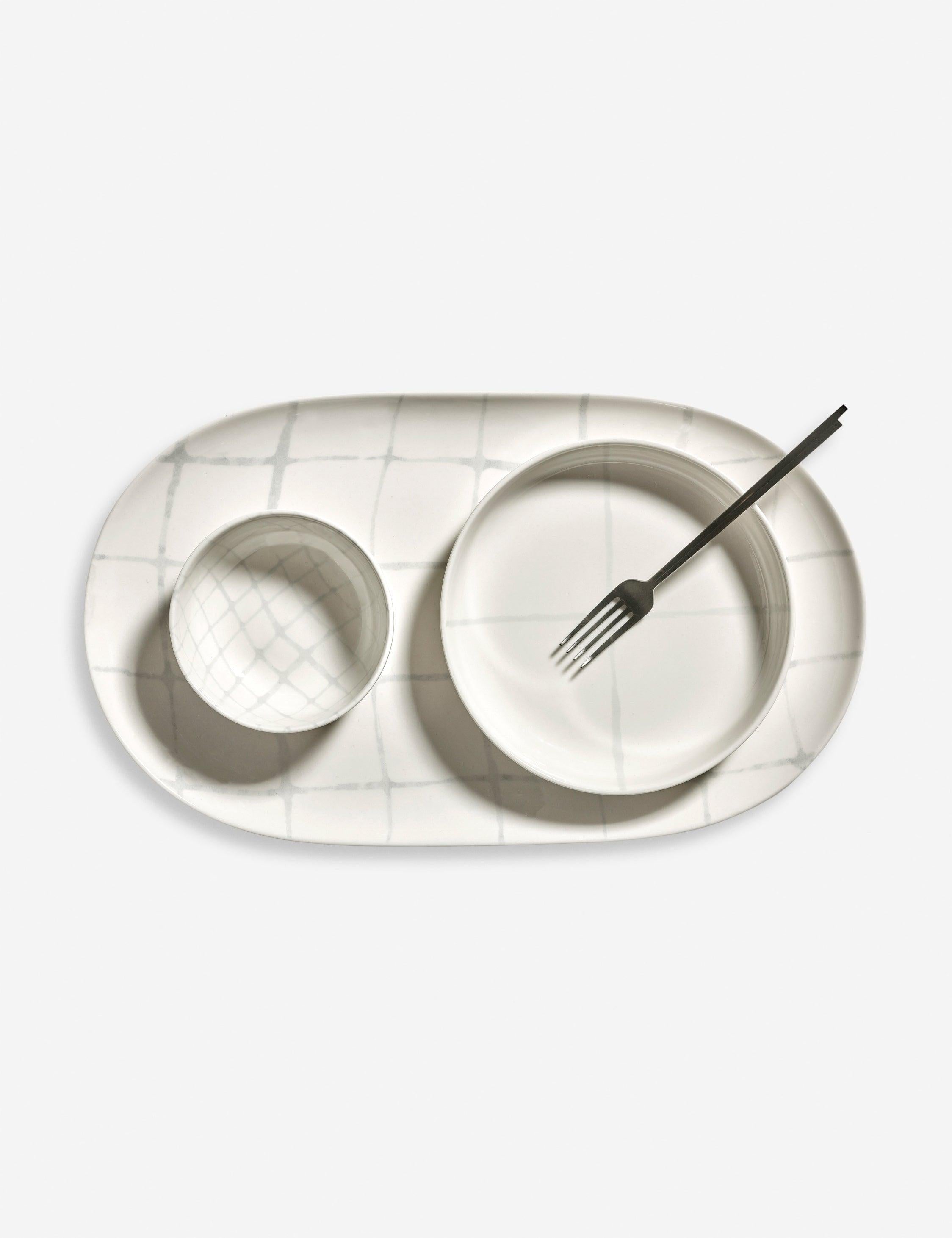Zuma Porcelain Serving Dishes designed by Kelly Wearstler in partnership with Serax
