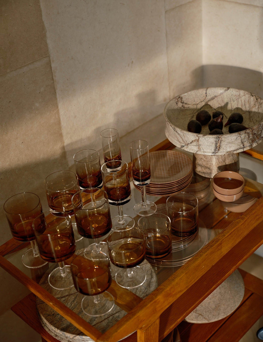 Zuma Glassware, designed by Kelly Wearstler in partnership with Serax